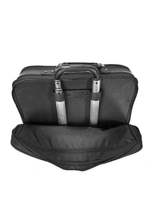 Bartuggi 008-301 Cabin Hard Black Suitcase With 2 Wheels Height 47cm