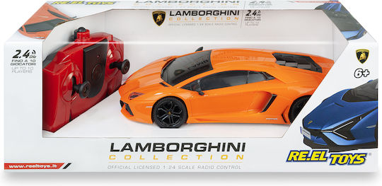 Τηλεκατευθυνόμενο 1/18 Orange Lamborghini Aventador Coupè Re L Toys