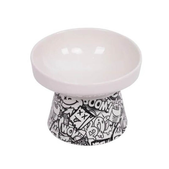 Κεραμικό Μπολ Σκύλου & Γάτας M-pets Urban Style Tilt'd Raised 250ml