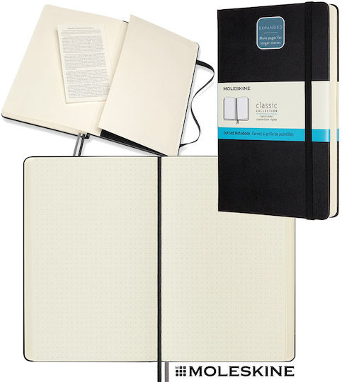 Moleskine Classic Collection Σημειωματάριο A5 Bullet με Τελείες με Λάστιχο Μαύρο