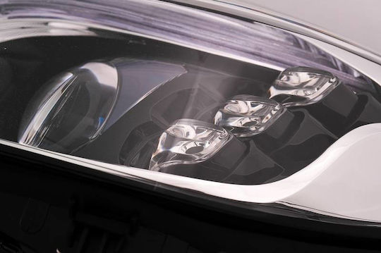 Front Lights Set Mercedes-Benz C-Class W205 14-20 Upgrade to Maybach Full Led DRL Black Motor Carner