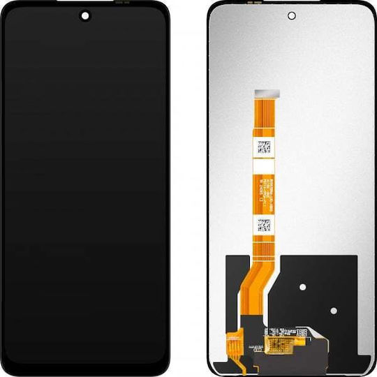Madrid Papel O ecran cu Mecanism Tactil și Cadru pentru Oppo A3 Pro, A40, A60, A80 (Negru)