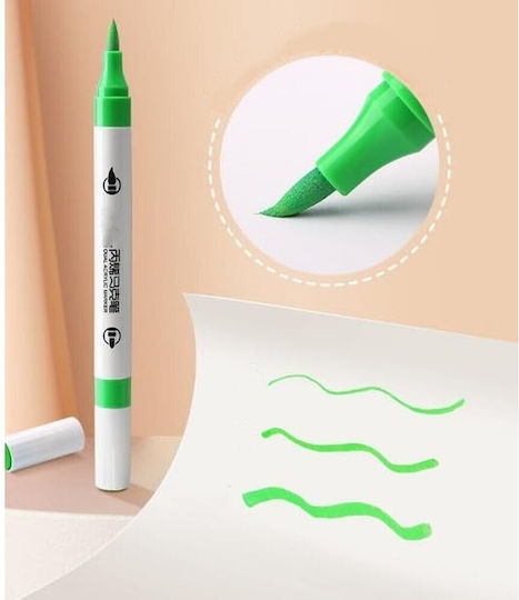Acrylic Drawing Markers Double Tip Set 60pcs