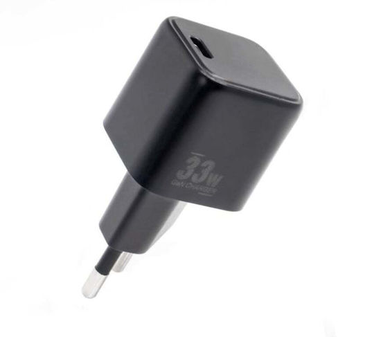 CoreParts Charger Without Cable with USB-C Port 33W Power Delivery Blacks (MBXUSBC-AC0031)
