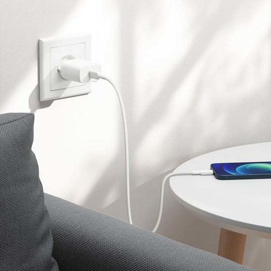 Alogic Ladegerät ohne Kabel GaN mit USB-C Anschluss 20W Stromlieferung Weißs (WC1X20-EU)