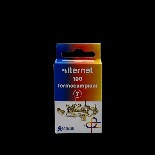 Artiglio Doppelte Nägel Metallisch Blister 100 Stück No7 31mm Gold