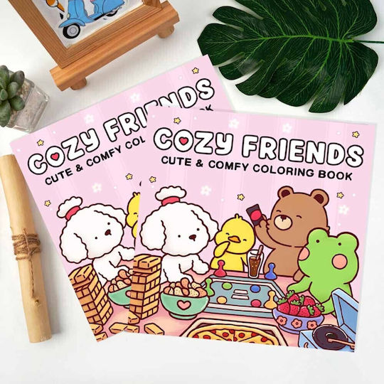 Colouring Book Friends 21x21cm