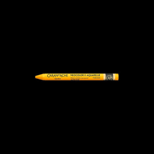 Caran D’ache Wax Crayons Watercolor Neocolor II Gold Yellow 10 Pieces