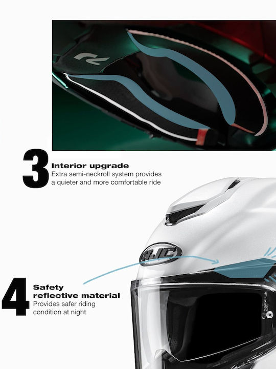 HJC R-PHA 72 Value MC21 Каска за мотор Full Face ECE 22.06 1450 гр с Pinlock и Sunvisor