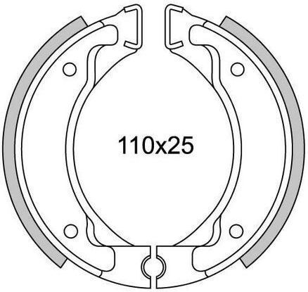 Newfren Brake Shoes for Yamaha Crypton