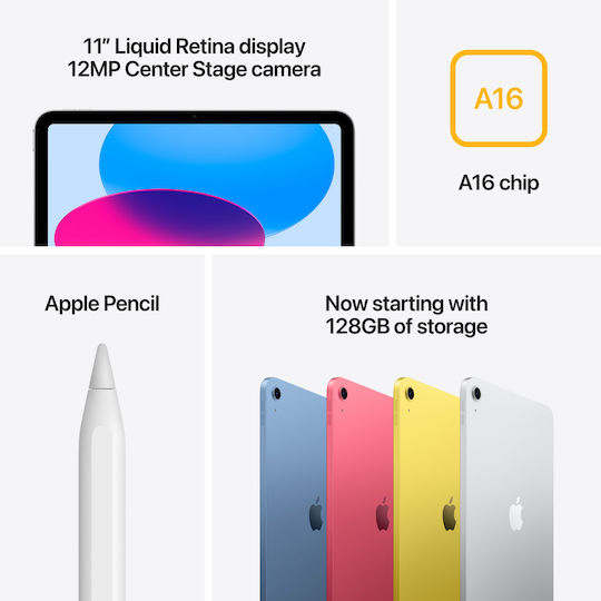 Apple iPad 2025 5G 11" (6GB/256GB) Argintiu