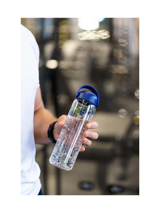 Vialli Design Water Bottle Plastic 540ml Blue