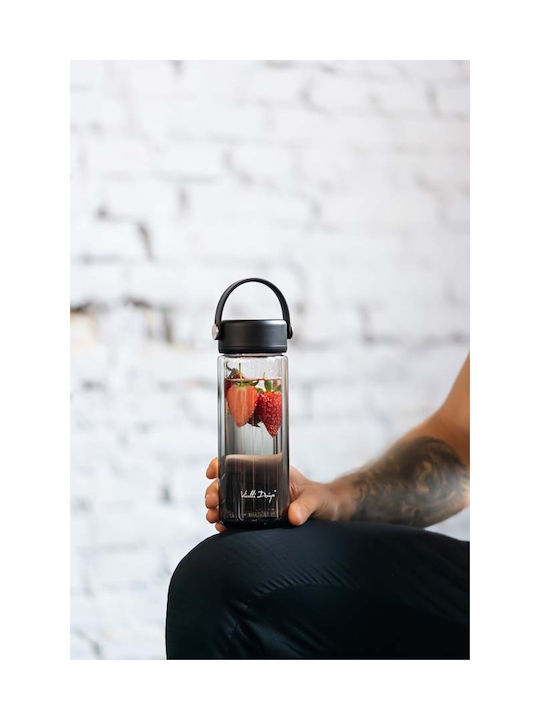 Vialli Design Water Bottle 350ml Black