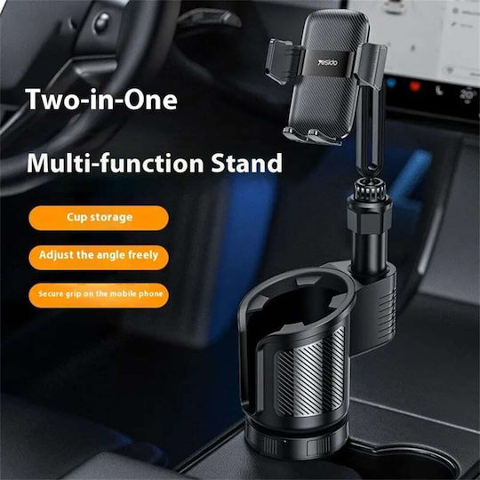 Yesido Car Mobile Mount with Case Black