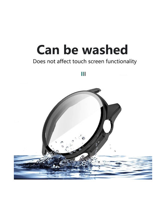 Techsuit Defense360 Pro Plastic Case with Glass in Black color for Huawei Watch GT 6 46mm