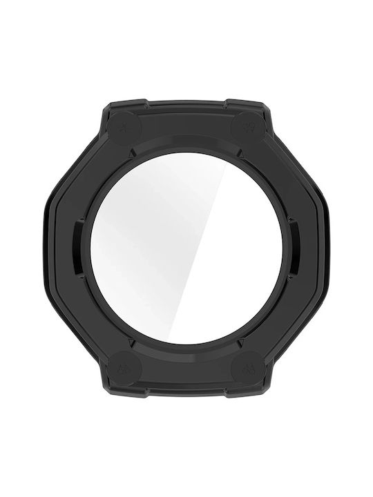 Techsuit Defense360 Pro Пластмасов Калъф със Стъкло в Черен цвят за Amazfit T Rex 3