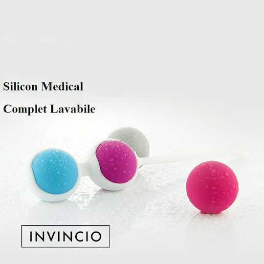 Invincio Set Tratament Incontinență Urinară Exerciții Kegel Stimulator Pelvic 1 Suport Dublu Bile 4 Bile 6 Exerciții Diferite Silicon Medical