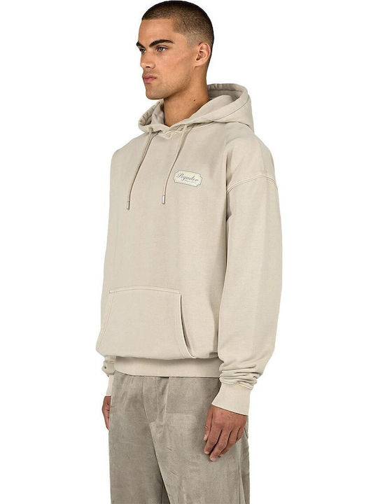 Sweatshirt with Hood Vintage Beige