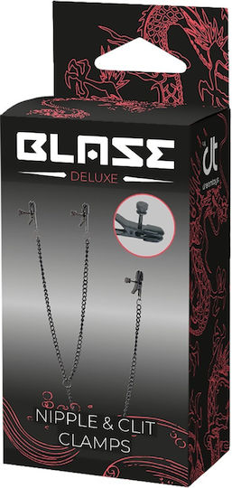 Dream Toys Blaze Deluxe Σφιγκτήρες Θηλών σε Μαύρο Χρώμα