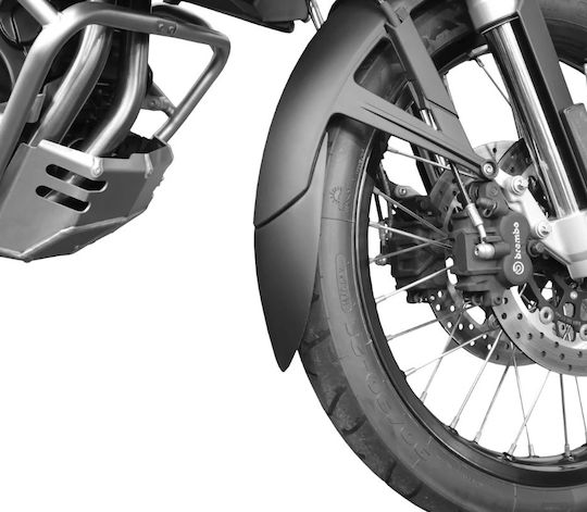 Ermax Λασπωτήρας Τροχού Μοτοσυκλέτας για BMW F 800 GS Μαύρο