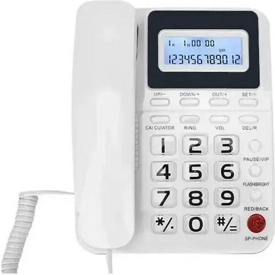 OHO-5005 Kabelgebundenes Telefon Büro Weiß