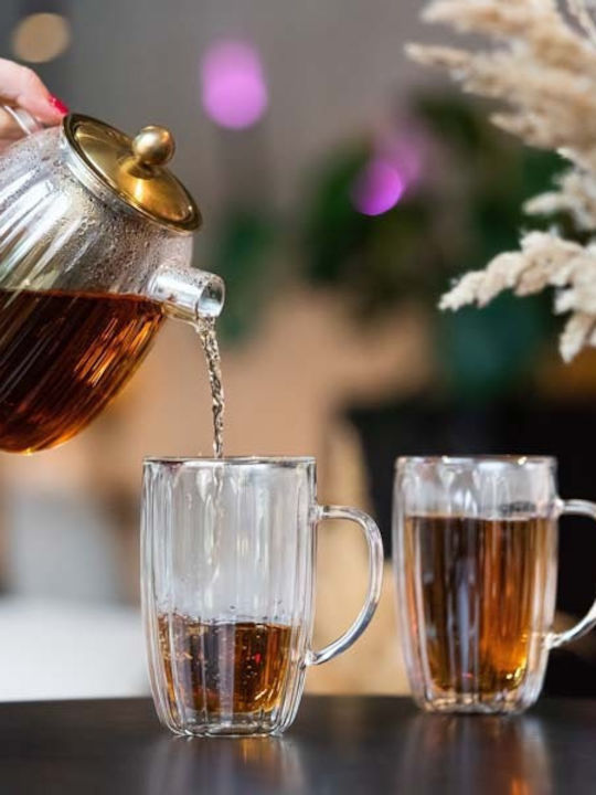 Vialli Design Τσαγιέρα Γυάλινη Γκρι 1000ml