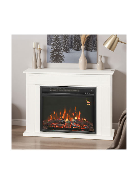 HomCom Επιδαπέδιο Ηλεκτρικό Τζάκι 2000W 98x23.5cm