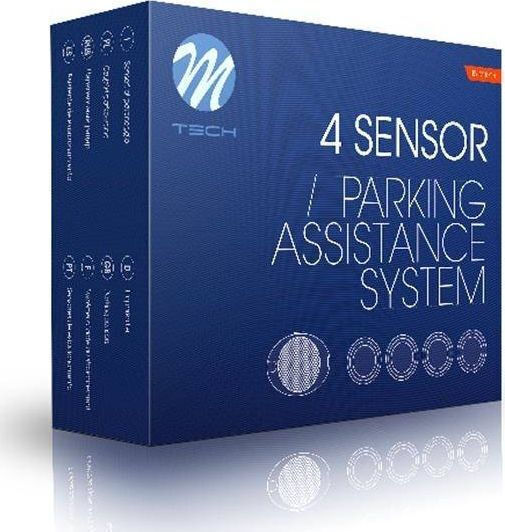 M-Tech Car Parking System with Camera / Buzzer and 4 Sensors 21.5mm in White Color