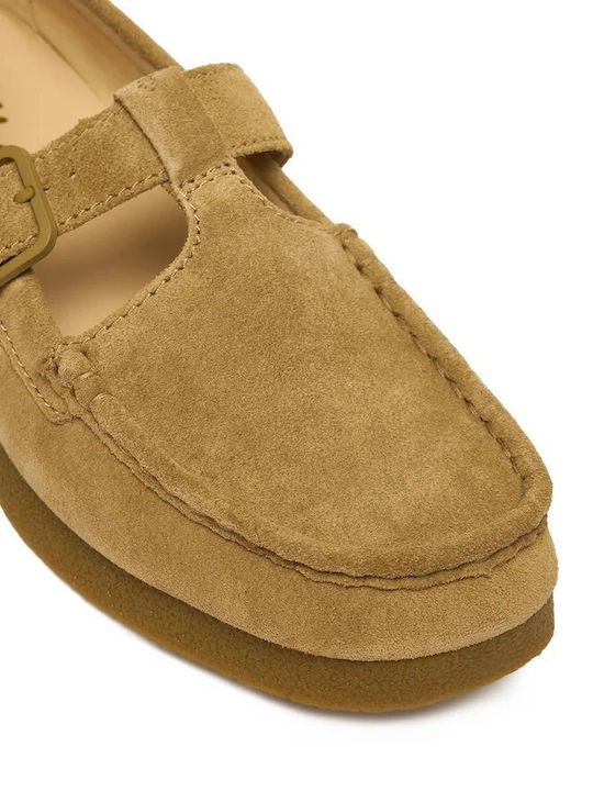 Damen Mokassins in Braun Farbe