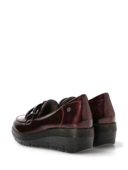 Damen Loafers in Burgundisch Farbe