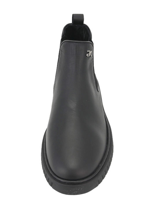 Leder Schwarz Herrenstiefel