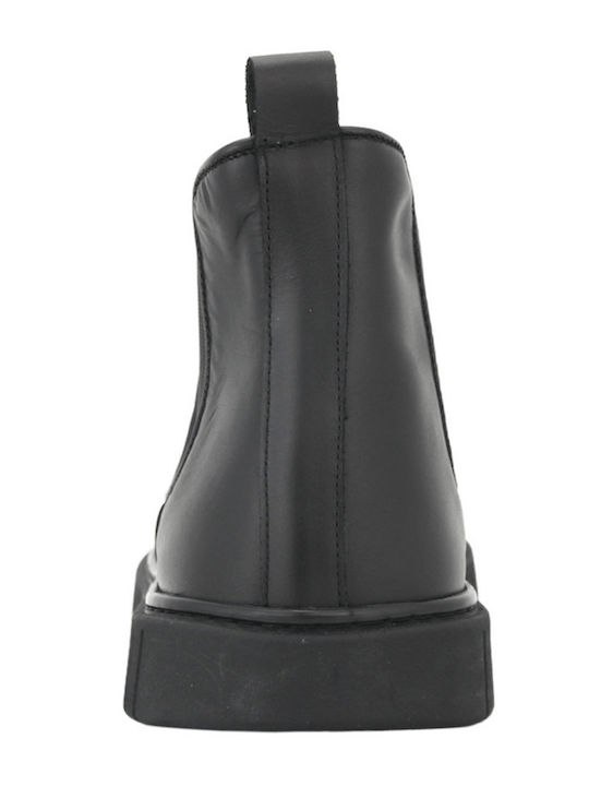 Leder Schwarz Herrenstiefel