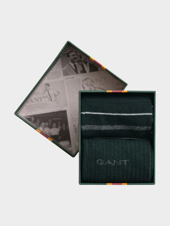 Gant Ανδρικές Μονόχρωμες Κάλτσες Πράσινο 2Pack Gant Ανδρικές Μονόχρωμες Κάλτσες Πράσινο 2Pack
