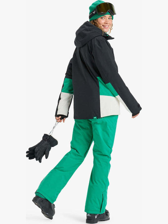 Roxy Backyard Snow ERJTP03299-GNW0 Women's Trousers for Ski & Snowboard Green
