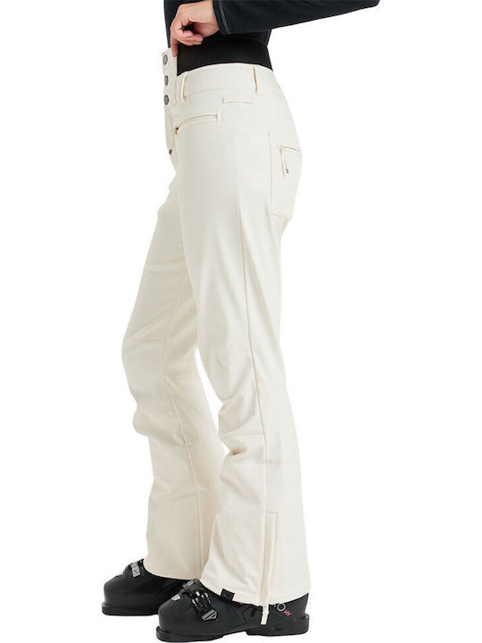 Roxy Rising High ERJTP03295-WCF0 Women's Trousers for Ski & Snowboard Soft Shell White