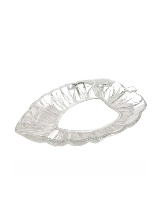 Servierschüssel Rund Glas Transparent mit Durchmesser 30cm