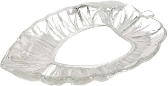 Serving Bowl Round Glass Transparent with Diameter 30cm