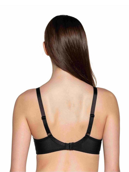 Bra without Padding Underwire Black