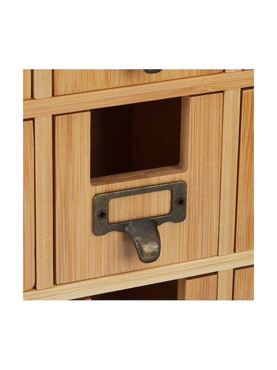 Relaxdays Caseta Pentru Ceai / Cafea Cu Capac Din Lemn Maro 29x11.5x30cm