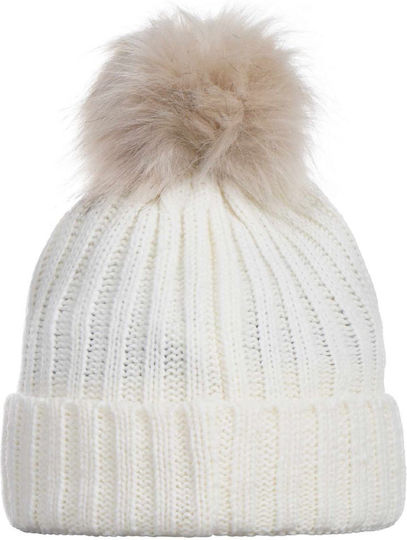 Beanie Unisex Beanie Gestrickt in Beige Farbe