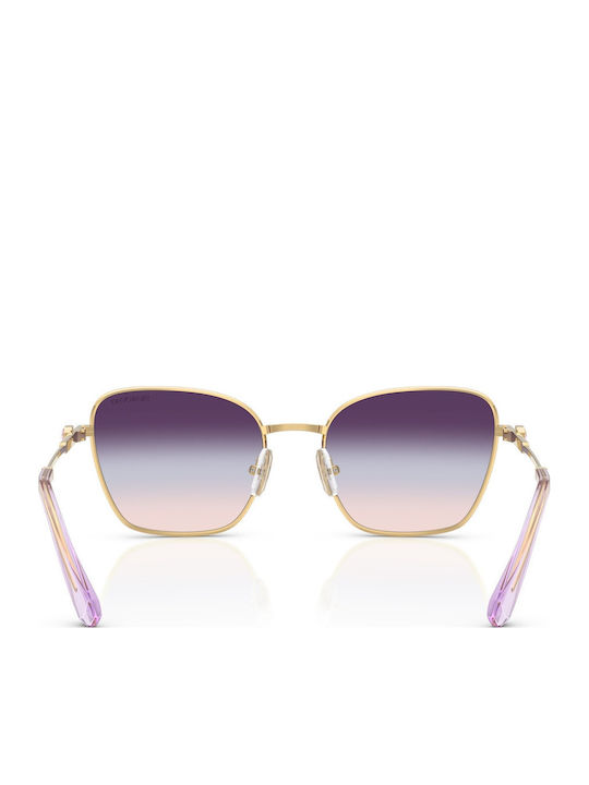 Swarovski Ochelari De Soare Pentru Femei Cu Ramă Metalică Aurie Și Lentile Aurii Degrade SK7029 4036U7