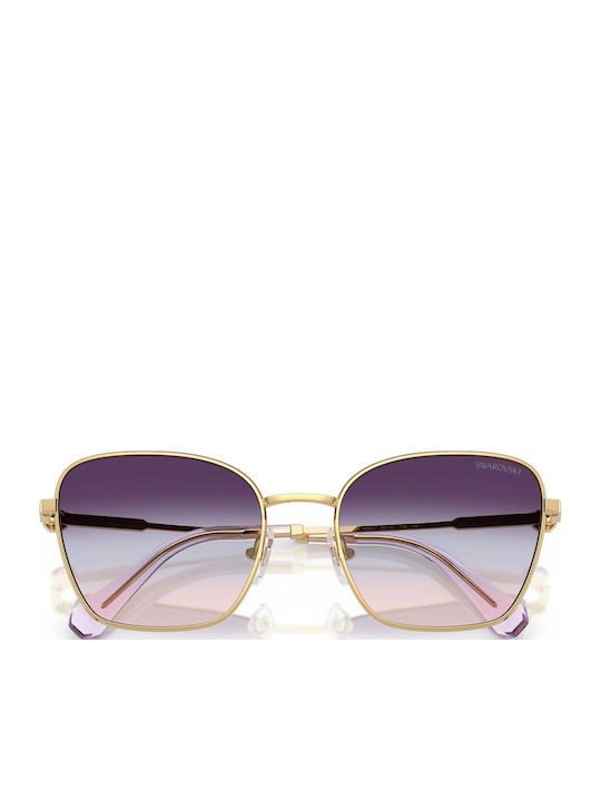 Swarovski Ochelari De Soare Pentru Femei Cu Ramă Metalică Aurie Și Lentile Aurii Degrade SK7029 4036U7
