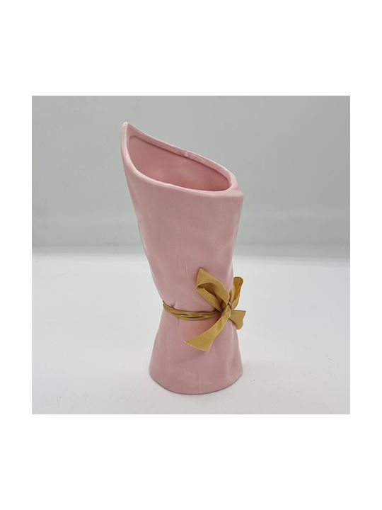 Velve Διακοσμητικό Βάζο Keramik Rosa 21cm 1Stück