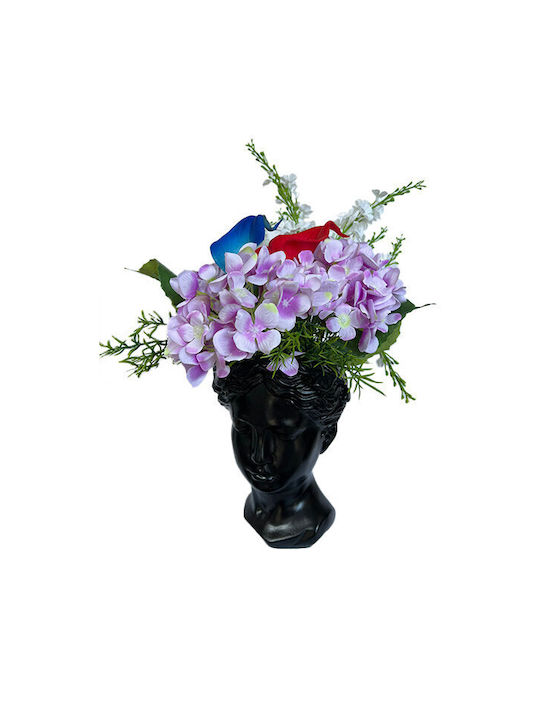 Velve Vază Decorativă Ceramică Roșu 20x20x20cm 1buc