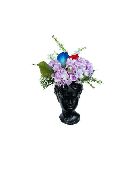 Velve Vază Decorativă Ceramică Roșu 20x20x20cm 1buc