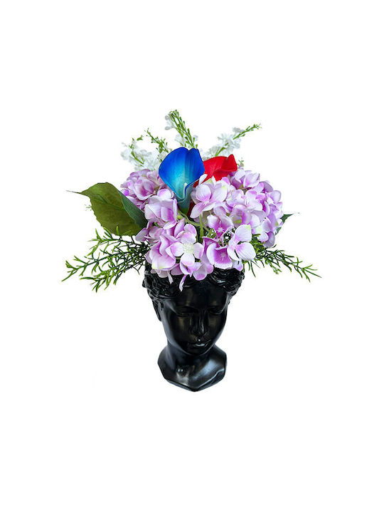 Velve Vază Decorativă Ceramică Roșu 20x20x20cm 1buc