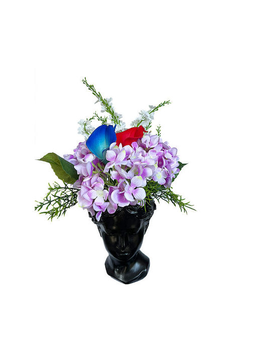 Velve Vază Decorativă Ceramică Roșu 20x20x20cm 1buc