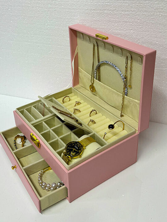 Velve Pink Jewellery Box