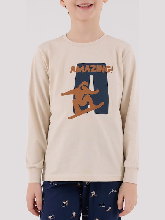Arnetta Детска пижама Зимна Ecru