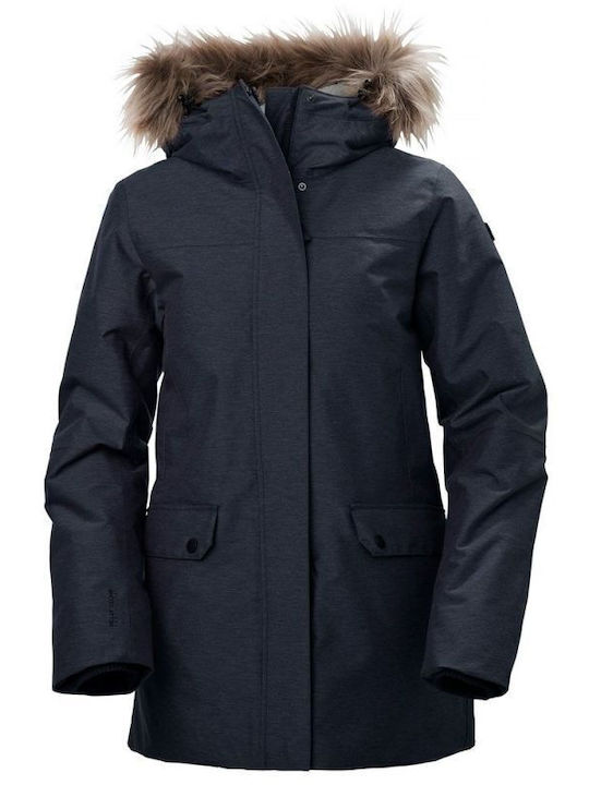 Jachetă de femei tip parka Negru